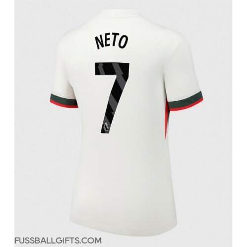 Chelsea Pedro Neto #7 Fußballbekleidung Auswärtstrikot Damen 2025-26 Kurzarm